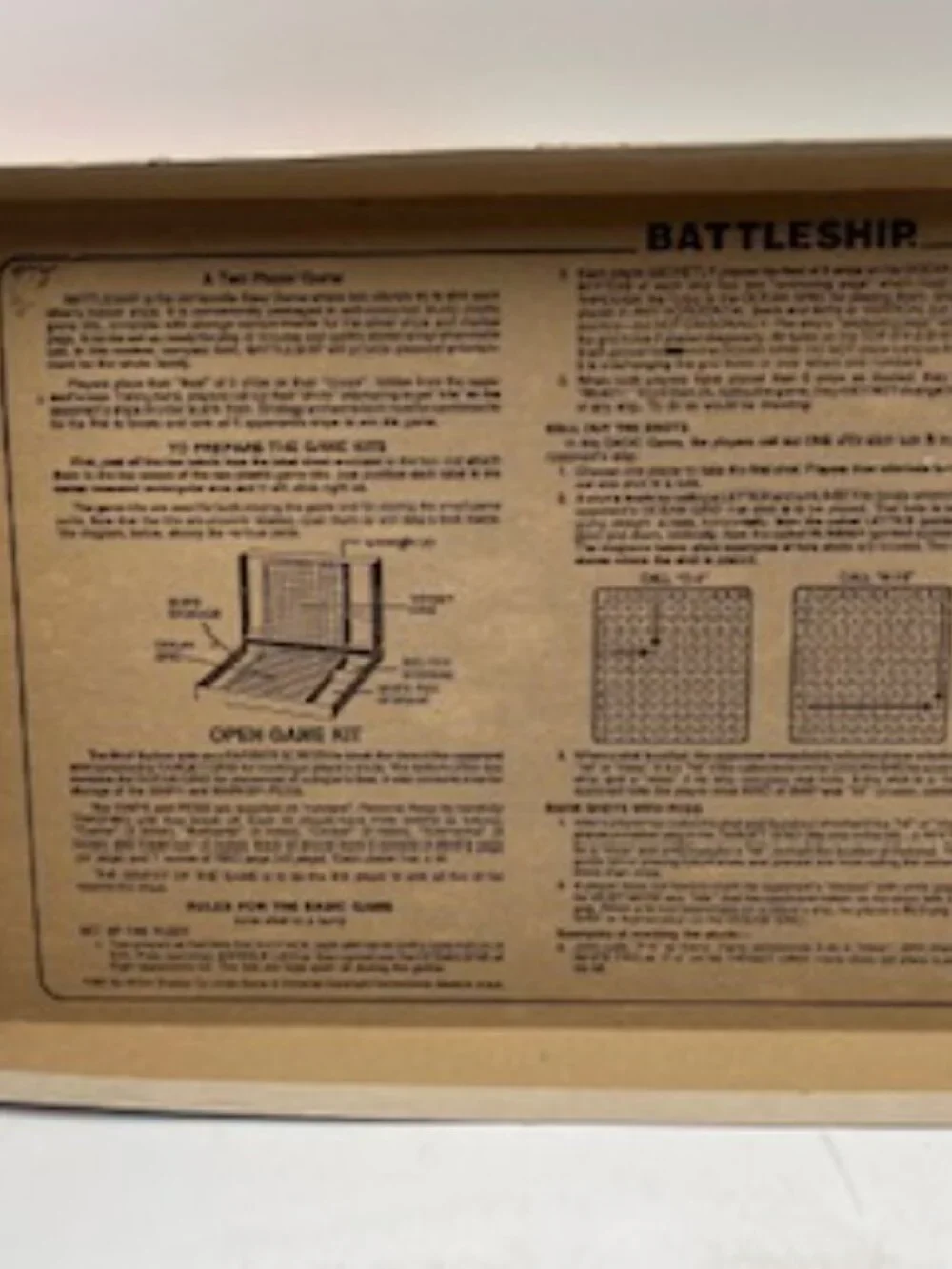Battleship 1980 Milton Bradley Game Classic 2 player Naval Combat Game